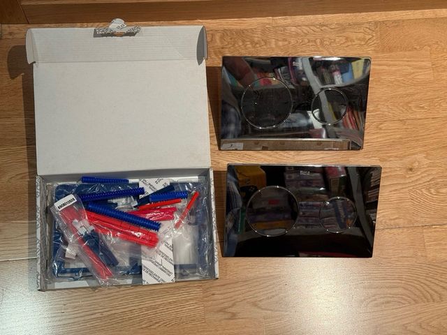 Lote 2 Placas Pulsador Roca PL10 Cromada