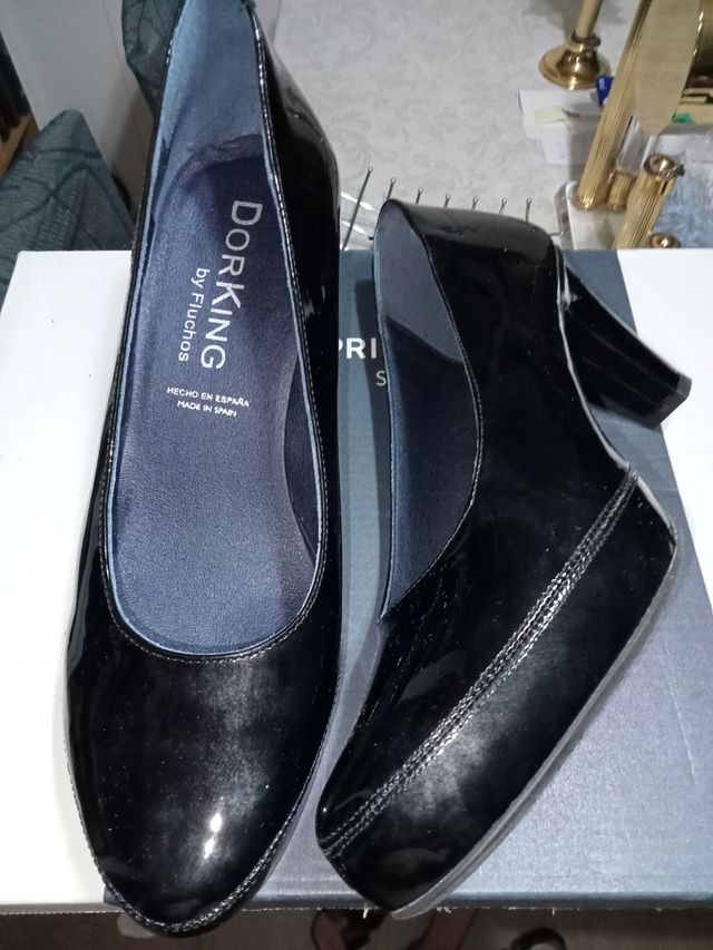 Scarpe Dorking nere e bordeaux da donna