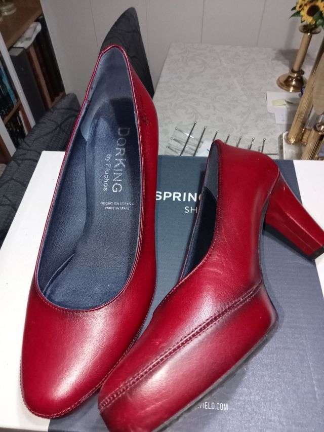 Scarpe Dorking nere e bordeaux da donna