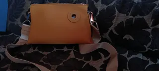 Bolso piel mostaza