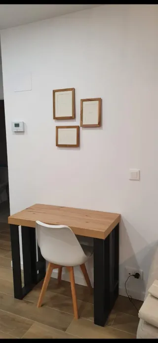 Mesa extensible madera y metal