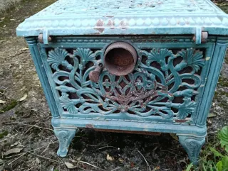 Estufa de leña antigua francesa scott