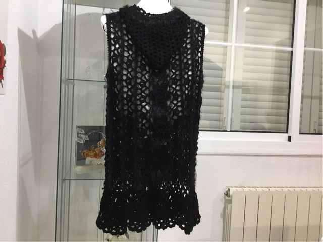 Chaleco de punto negro