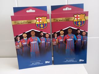 2 Team Set Topps Barcelona Hanger 