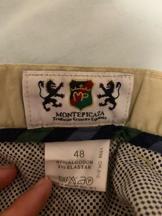 Pantalón Chino Beige Montepicaza