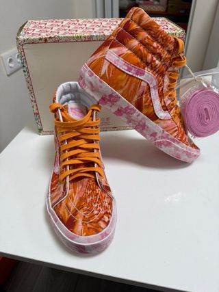 Zapatillas Vans SK8-Hi Naranja y Rosa