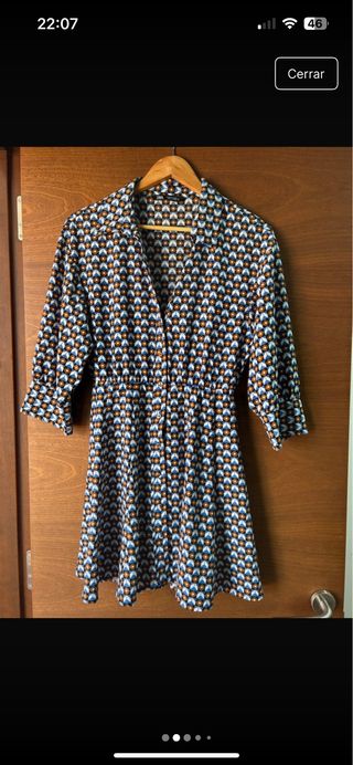 Vestido Zara estampado talla S