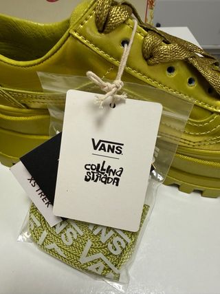 Zapatillas Vans Doradas/Verdes