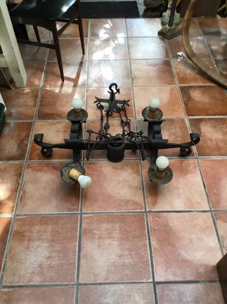 Lámpara Hierro Forjado Rústica