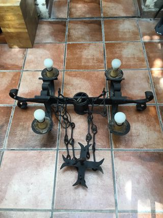 Lámpara Hierro Forjado Rústica