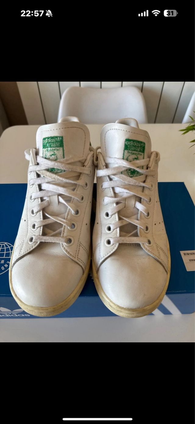 Zapatillas Adidas Stan Smith Blancas Talla 38