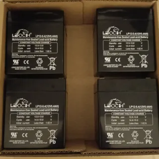 Set 4 Batterie LEOCH LP12-5.4 (12V 5.4AH)