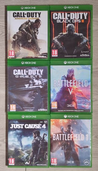 Lote 6 Juegos Xbox One: Call of Duty y Battlefield