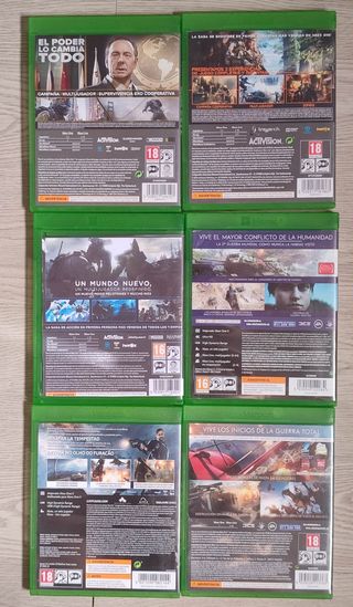 Lote 6 Juegos Xbox One: Call of Duty y Battlefield