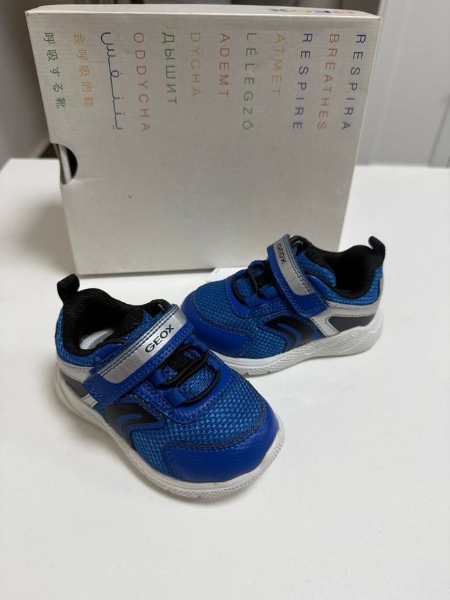 Zapatillas Geox niño azul