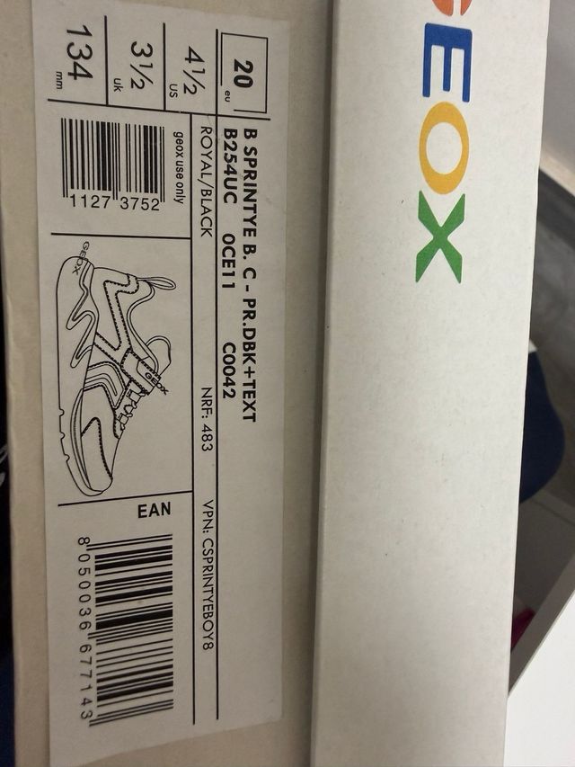 Zapatillas Geox niño azul