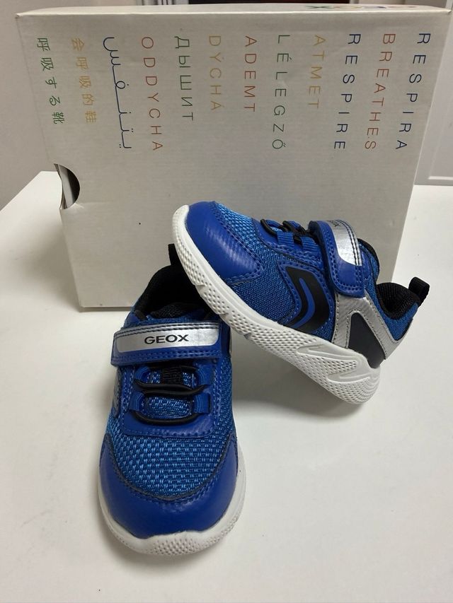 Zapatillas Geox niño azul