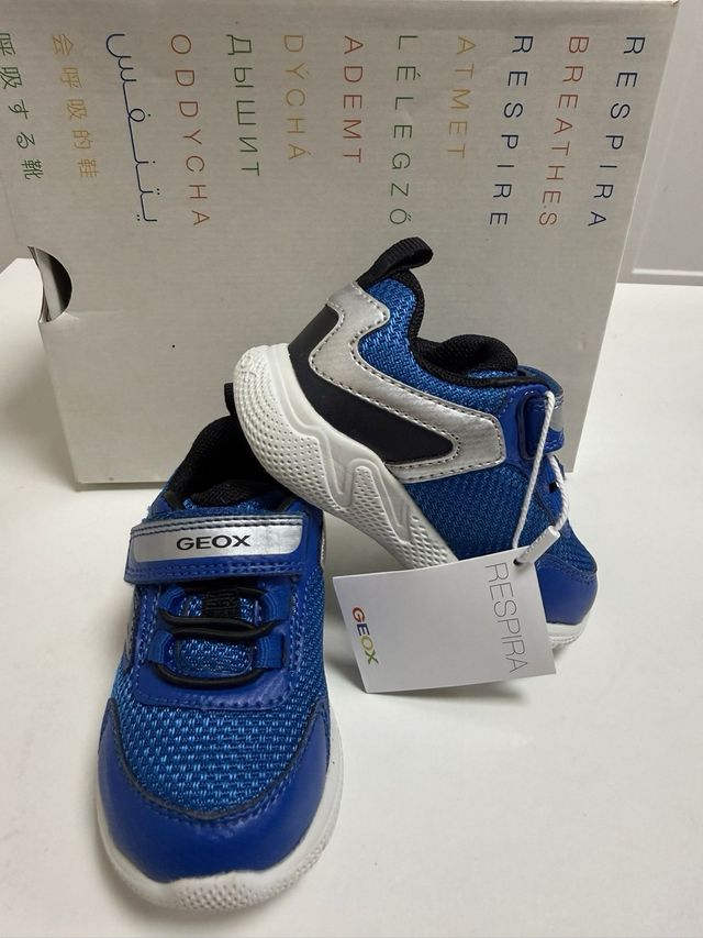 Zapatillas Geox niño azul