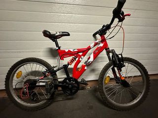 Bicicleta infantil doble suspensión 20 pulgadas