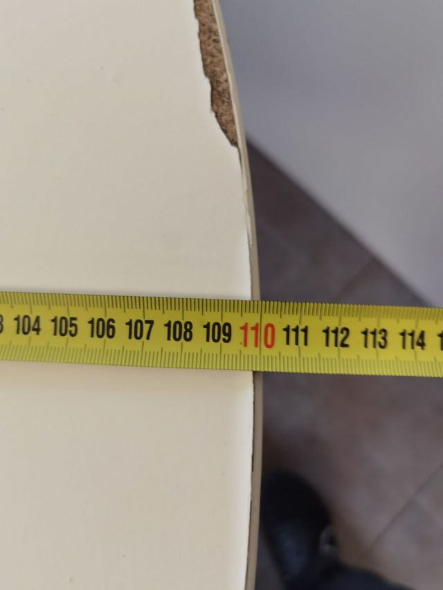 Mesa redonda extensible IKEA Blanca