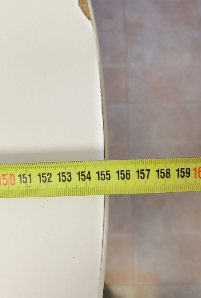 Mesa redonda extensible IKEA Blanca