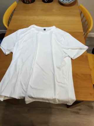 Camiseta Shein Básica Blanca Talla 5XL
