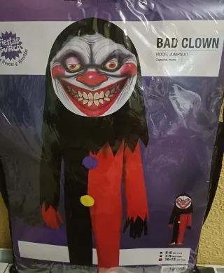 Disfraz Malo Payaso Halloween Talla Única