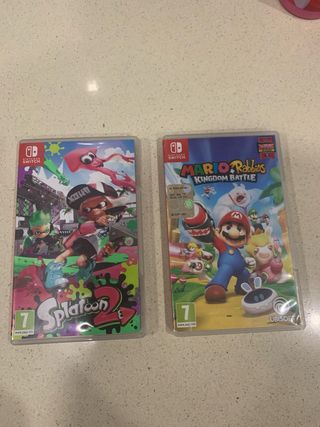Juegos Nintendo Switch: Splatoon 2 y Mario Rabbids