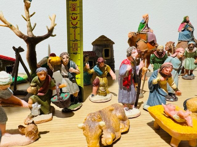 Betlemme originale degli anni '70 - Figure 4 cm