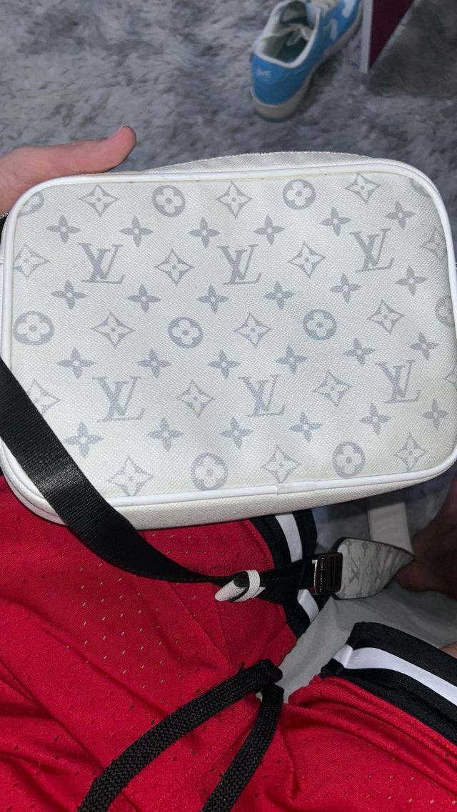Bandolera Louis Vuitton Monogram Gris/Blanco