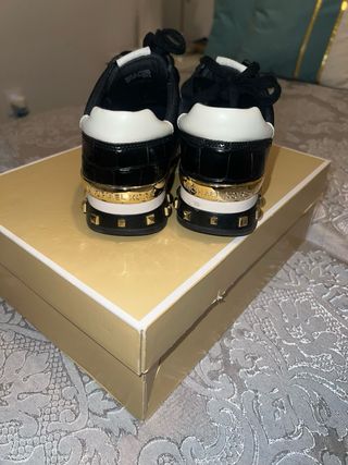 Michael Kors Zapatillas Talla 36 Negro/Dorado