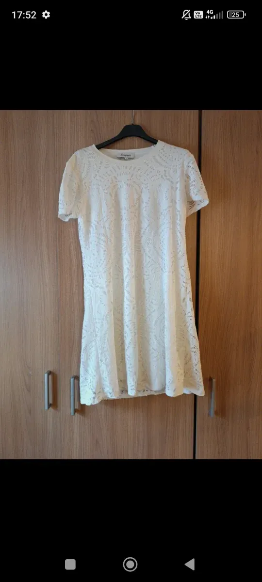 Vestido Blanco Desigual Talla S