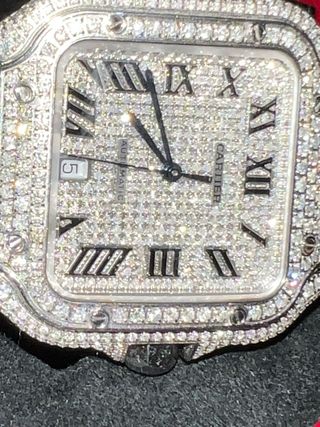 Reloj Cartier Santos Diamantes acero i diamantes 
