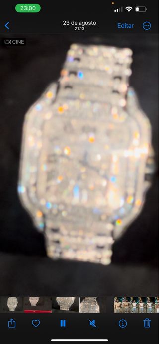 Reloj Cartier Santos Diamantes acero i diamantes 