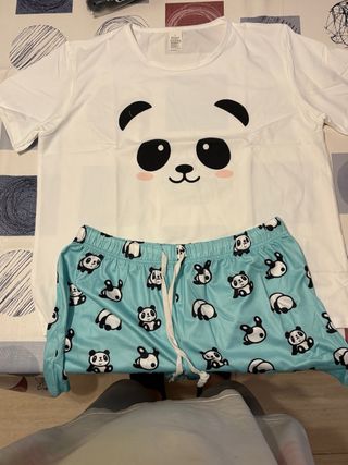 Pijama Verano Panda Talla L