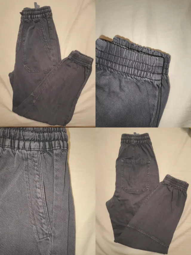 Pantalones grises mujer