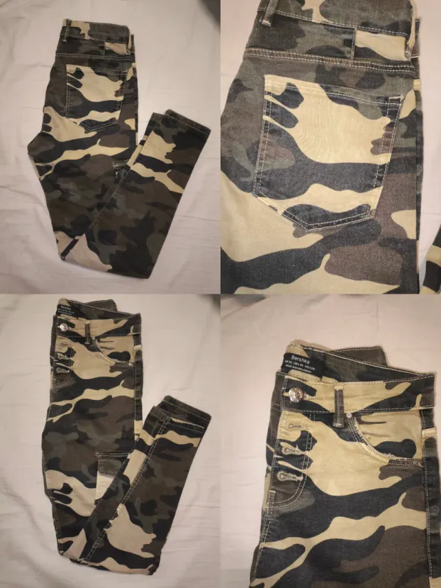 Pantalones grises mujer