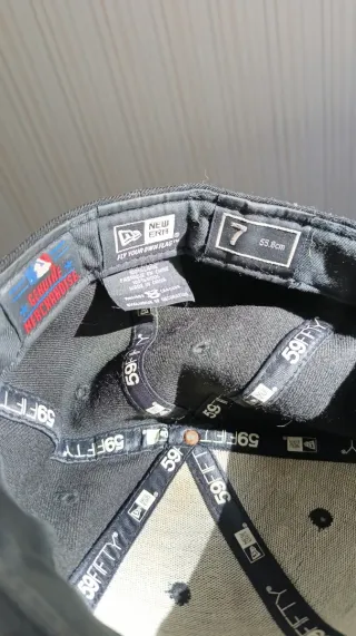 Gorra New York Yankees Negra Talla 7 59FIFTY Niño