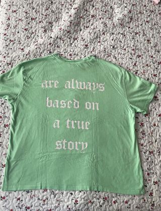 Camiseta Bershka verde M