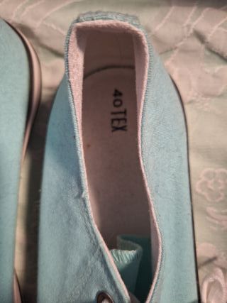 Converse bajas turquesa talla 40