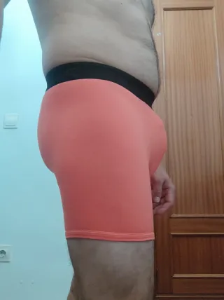Bóxer hombre naranja