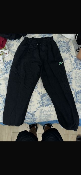 Chándal Lacoste Negro y Blanco