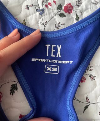 Top deportivo niña TEX azul talla XS