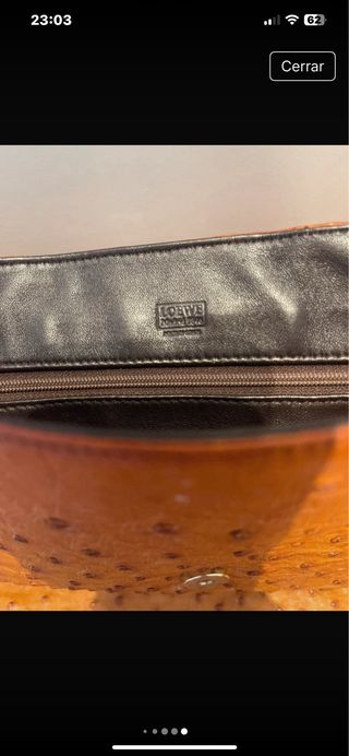 Bolso Loewe Piel  Vintage Marrón