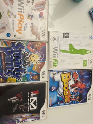 5 Juegos Wii: Wii Play, Wii Fit, Boogie, Smarty Pa