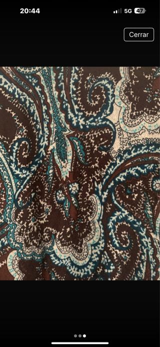 Vestido punto estampado paisley