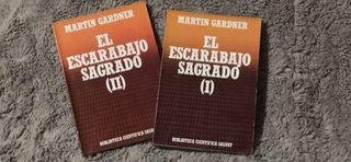 Libros El Escarabajo Sagrado I y II Martin Gardner
