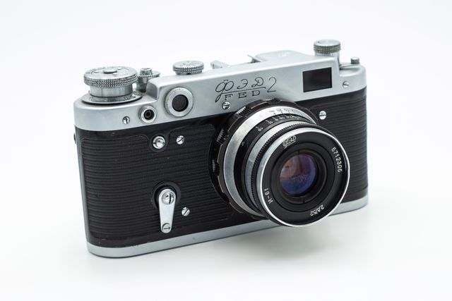 Cámara FED-2 con objetivo Industar-26M 50mm f/2.8