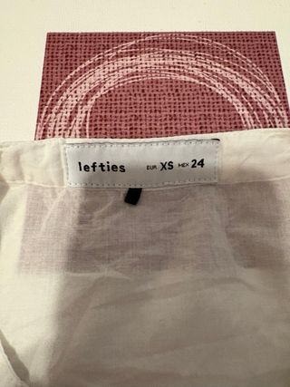 Camiseta blanca Lefties manga larga Talla XS