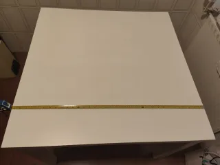 Mesa Blanca Extensible de Madera 